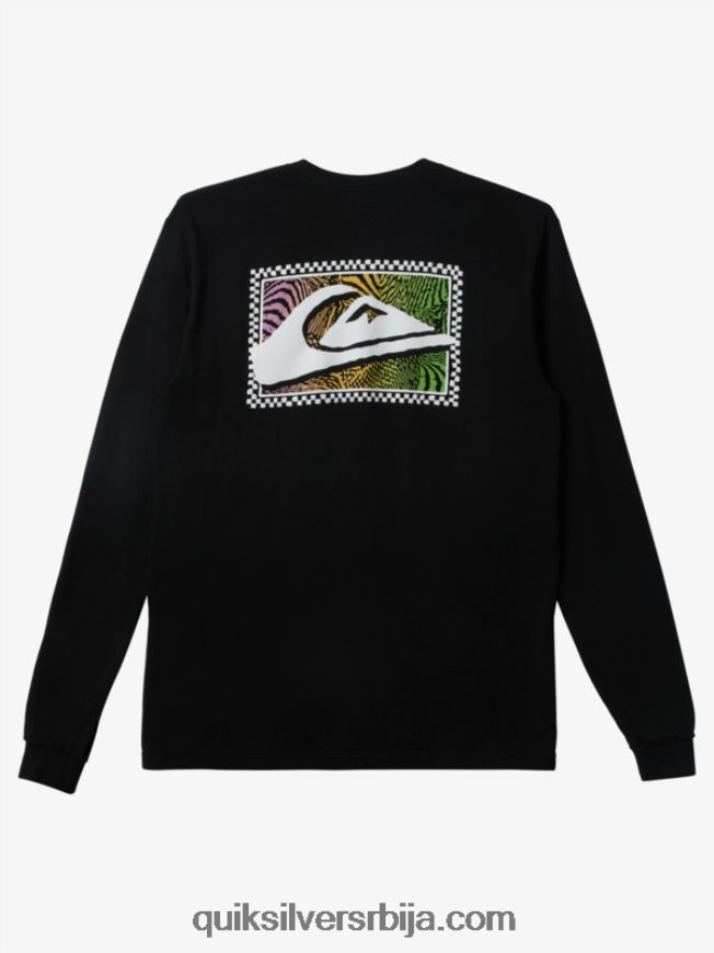 мушкарци Quiksilver мајица дугих рукава са градијентом црн Z824VN435