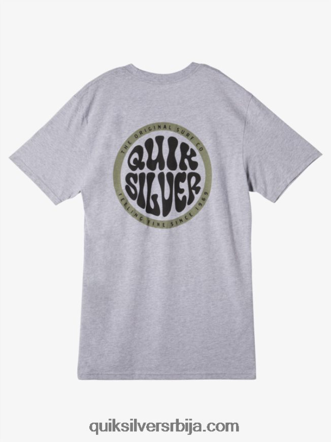 мушкарци Quiksilver мајица смелијег типа атлетски хеатхер Z824VN48