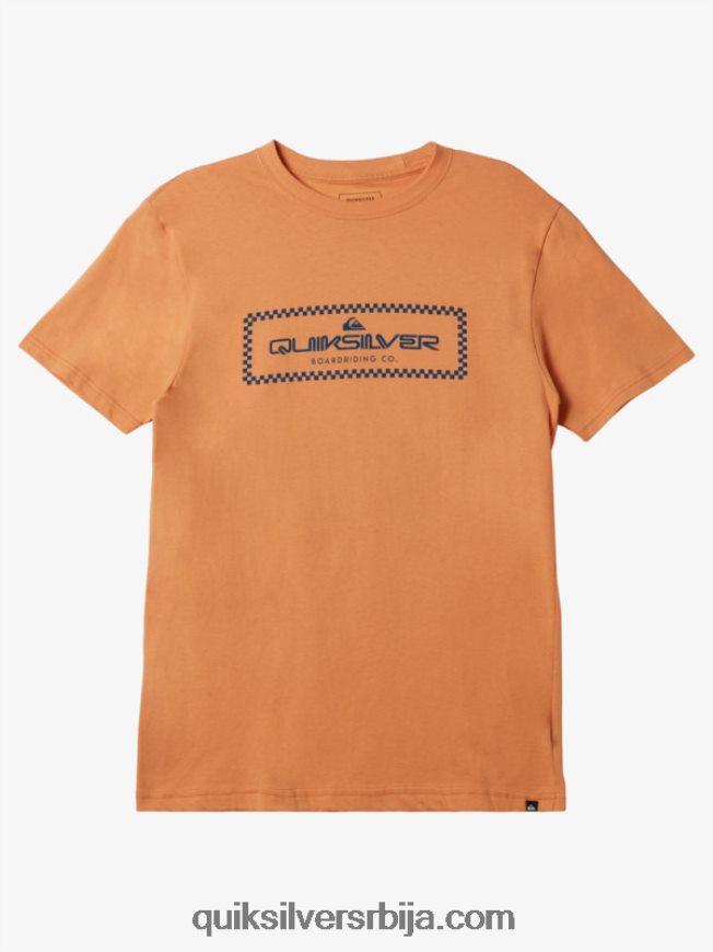 мушкарци Quiksilver мајица у облику кише бакар тан Z824VN507