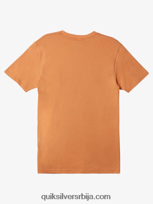 мушкарци Quiksilver мајица у облику кише бакар тан Z824VN507