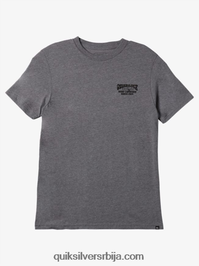 мушкарци Quiksilver лоцкуп мод мајица средње сиви вресак Z824VN528