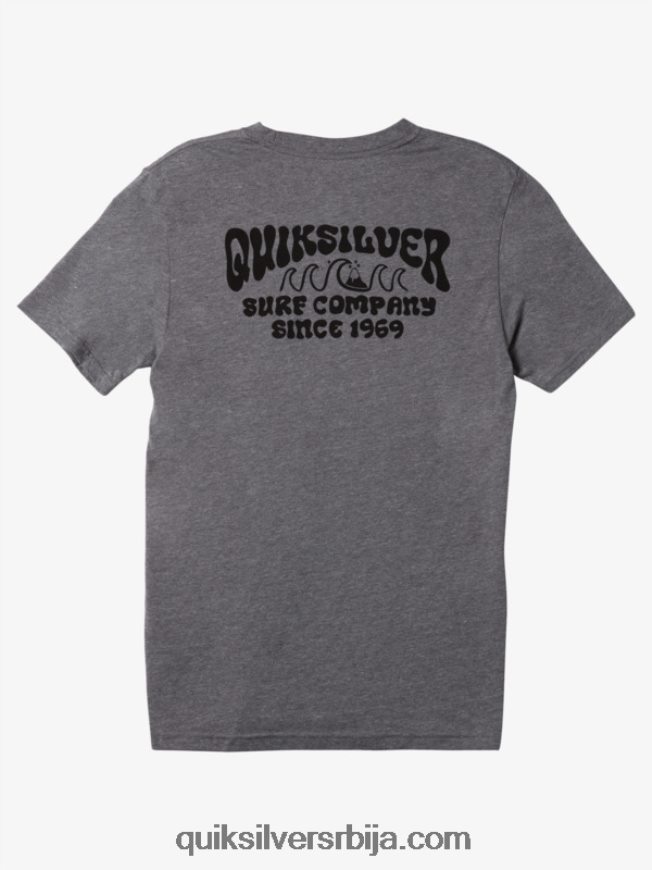 мушкарци Quiksilver лоцкуп мод мајица средње сиви вресак Z824VN528