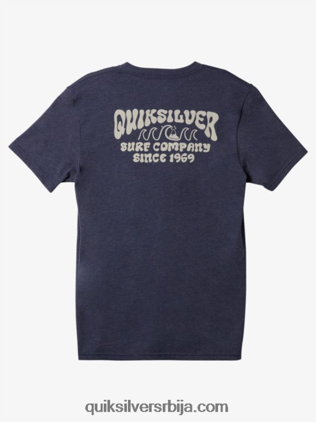 мушкарци Quiksilver лоцкуп мод мајица морнарски блејзер хеатхер Z824VN529