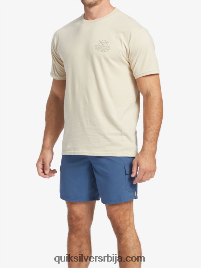мушкарци Quiksilver Ватерман оутдоор ливин мајица браон пиринач Z824VN57