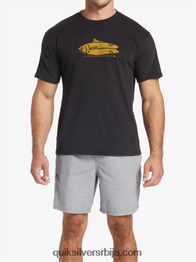 мушкарци Quiksilver мајица ватерман фисх талес црн Z824VN58