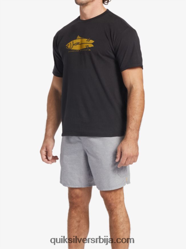 мушкарци Quiksilver мајица ватерман фисх талес црн Z824VN58