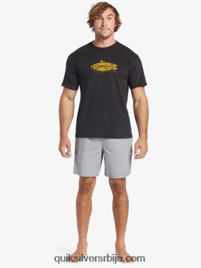 мушкарци Quiksilver мајица ватерман фисх талес црн Z824VN58