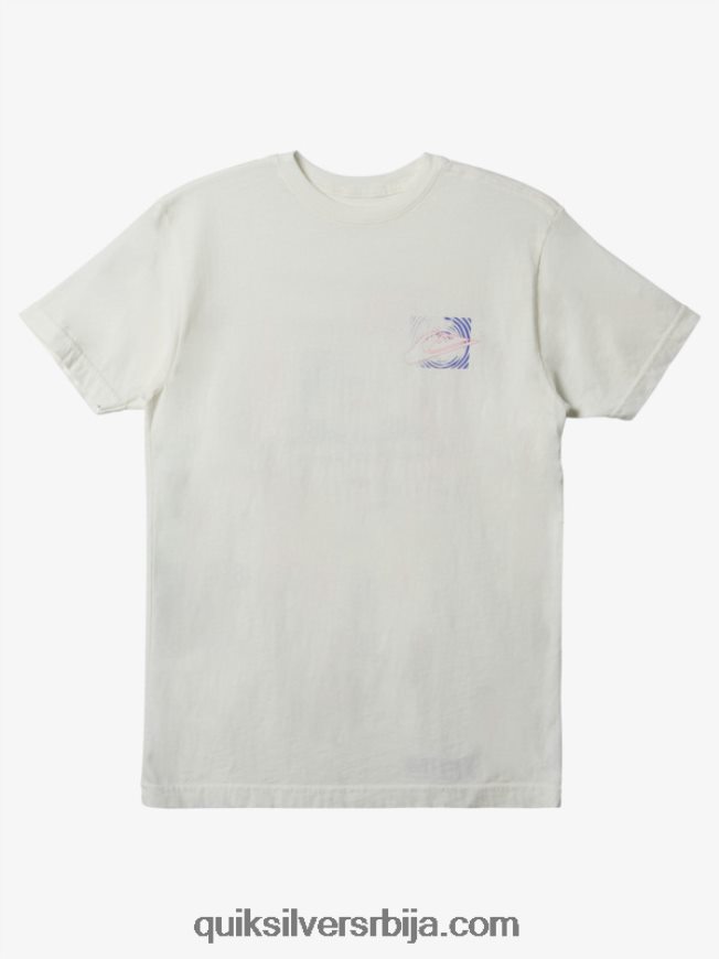 мушкарци Quiksilver мајица међународне светске снаге старинско бело Z824VN598