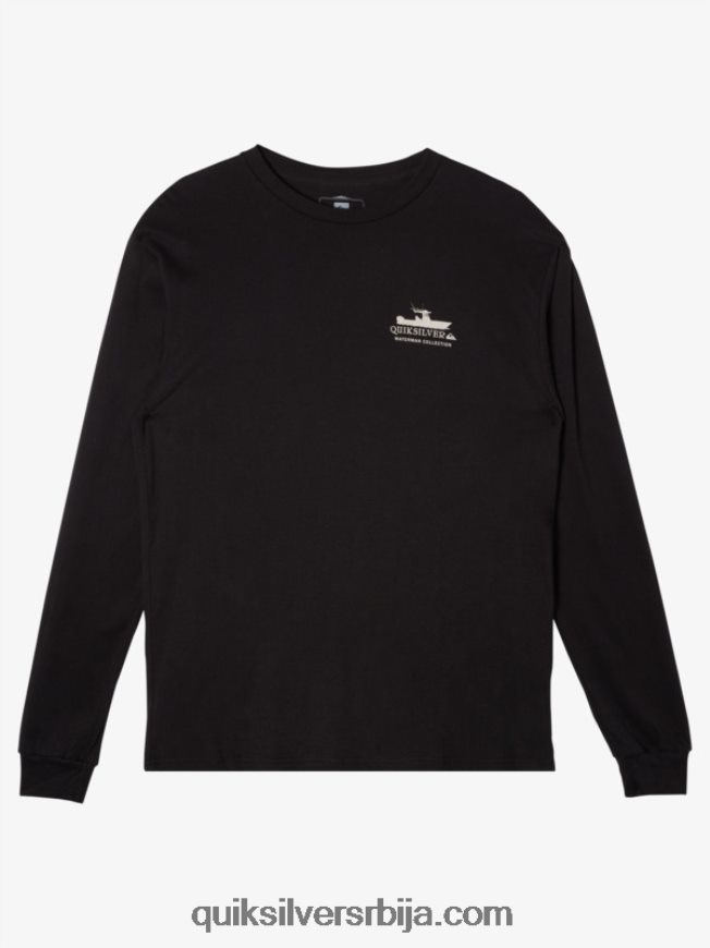 мушкарци Quiksilver Ватерман повер трип мајица дугих рукава црн Z824VN62
