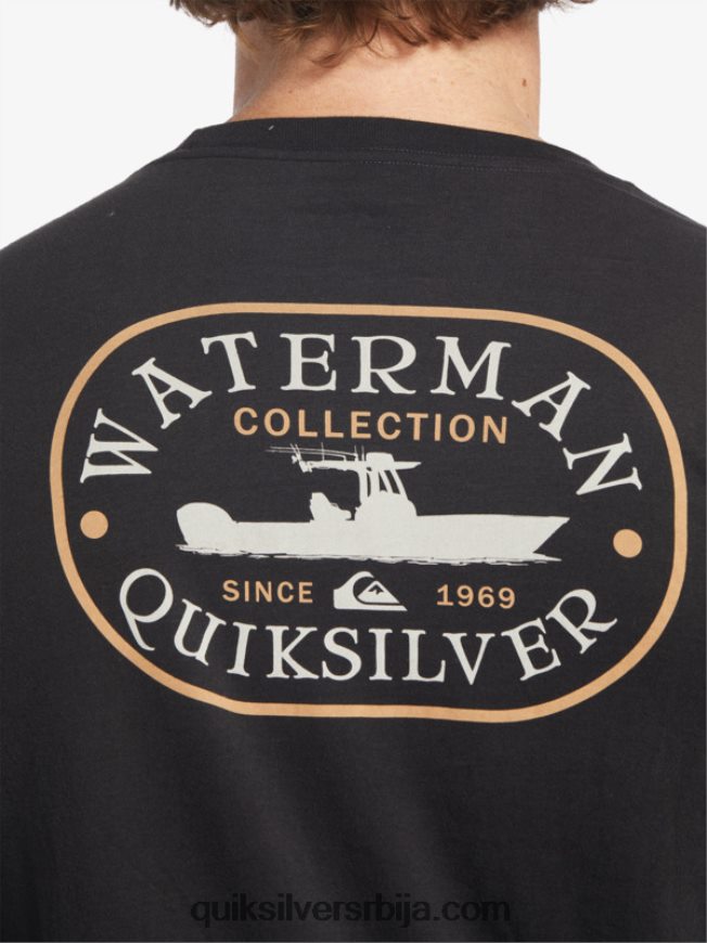 мушкарци Quiksilver Ватерман повер трип мајица дугих рукава црн Z824VN62