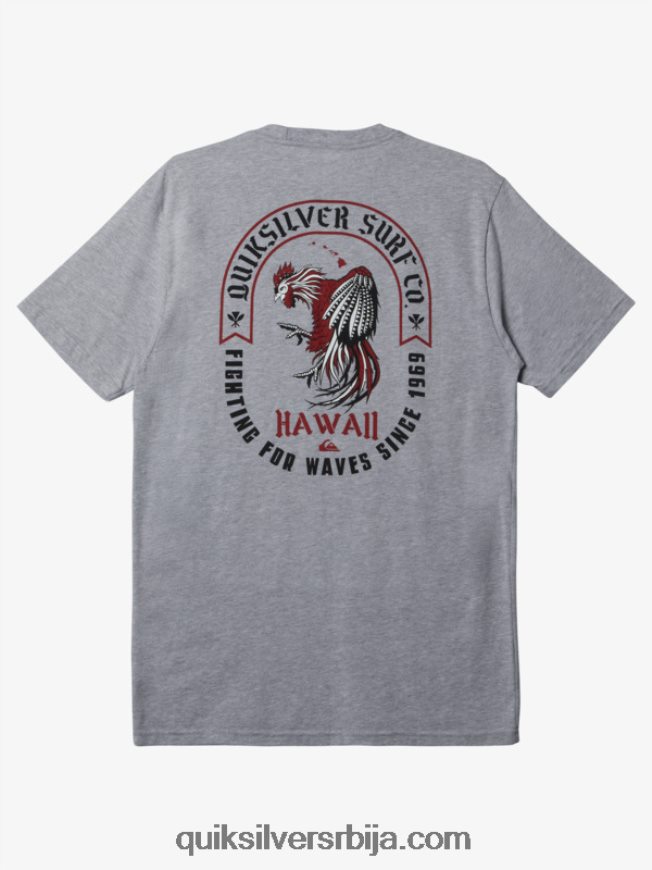 мушкарци Quiksilver Хаваии Роостер Роиал мајица атлетски хеатхер Z824VN673