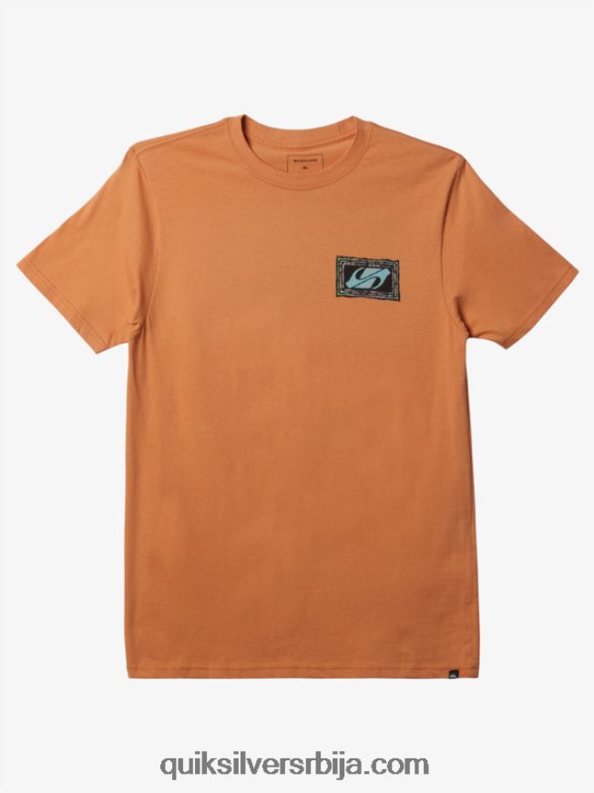мушкарци Quiksilver ецхоед беат т-схирт бакар тан Z824VN718