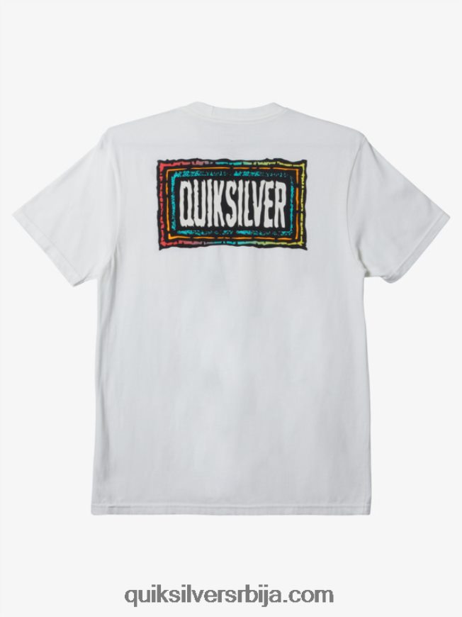 мушкарци Quiksilver ецхоед беат т-схирт бео Z824VN719