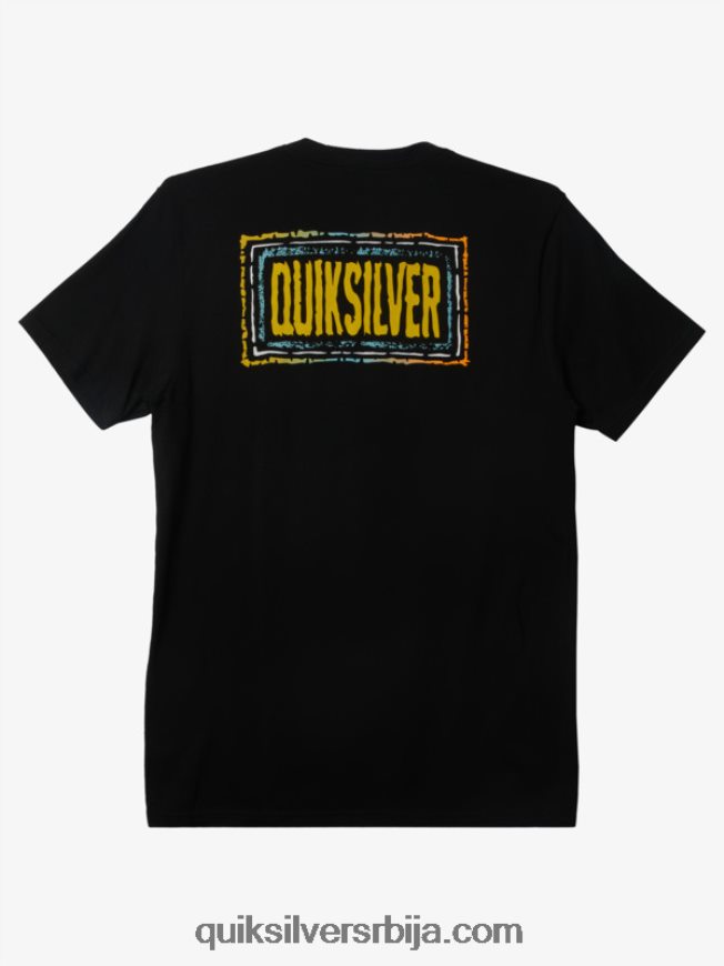 мушкарци Quiksilver ецхоед беат т-схирт црн Z824VN720
