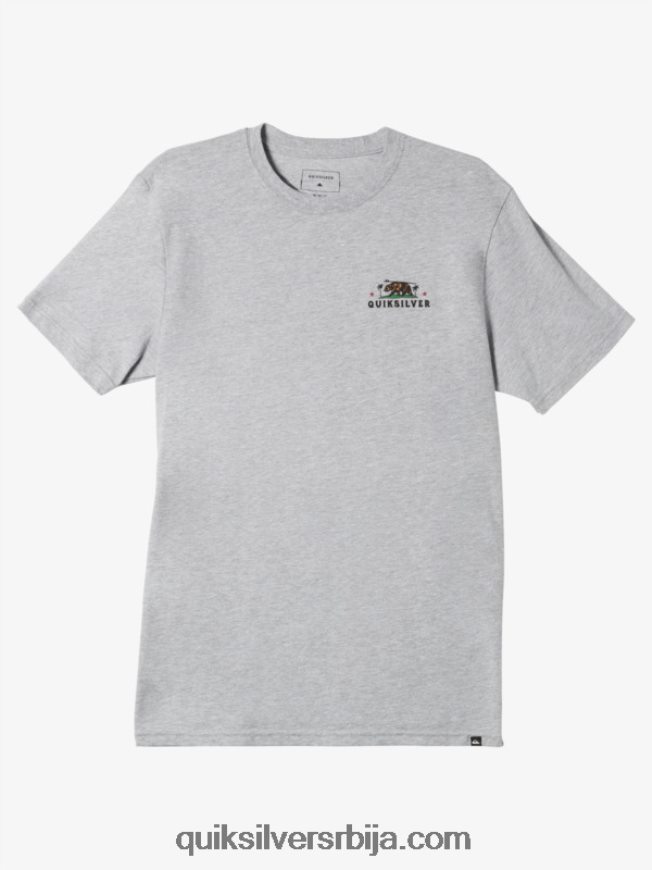 мушкарци Quiksilver мајица локалне бригаде Калифорније атлетски хеатхер Z824VN723
