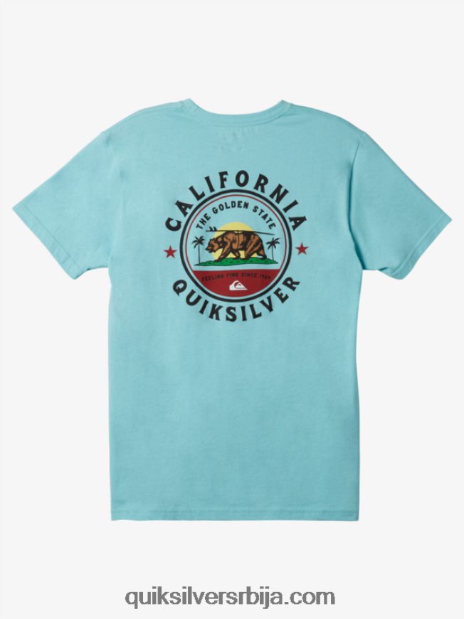мушкарци Quiksilver мајица локалне бригаде Калифорније анђео плави Z824VN724