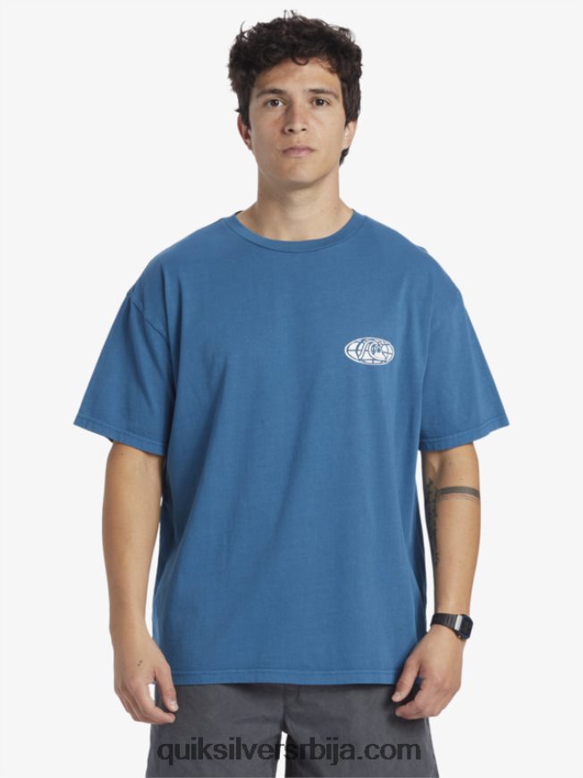мушкарци Quiksilver мајица јасног ума мароканско плаво Z824VN742