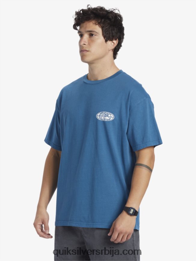 мушкарци Quiksilver мајица јасног ума мароканско плаво Z824VN742