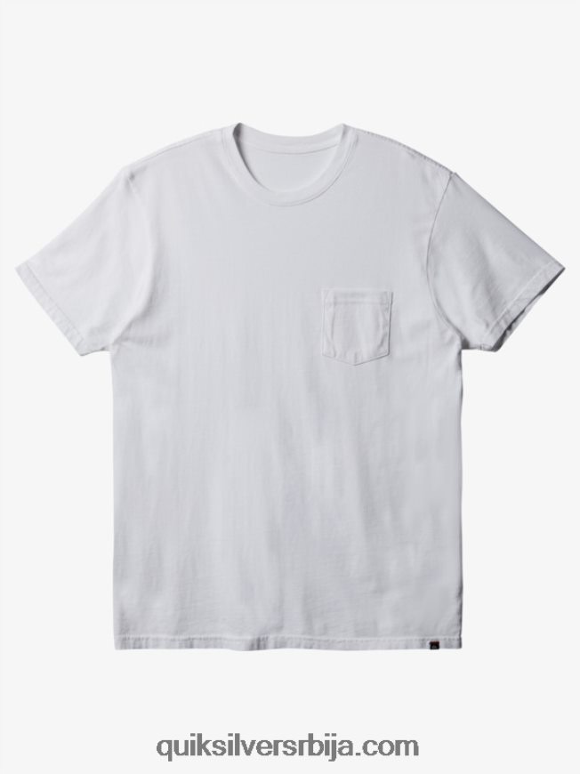 мушкарци Quiksilver свакодневна џепна мајица бео Z824VN893