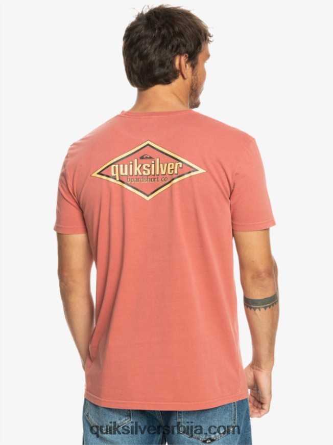 мушкарци Quiksilver мајица са речима марсала Z824VN935