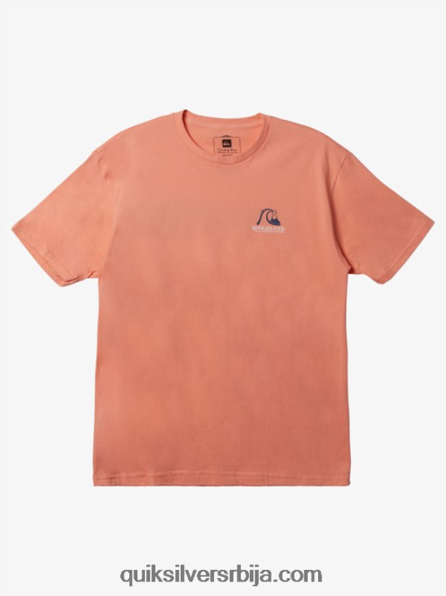 мушкарци Quiksilver ватерман добити јигги мајицу бресква розе Z824VN948