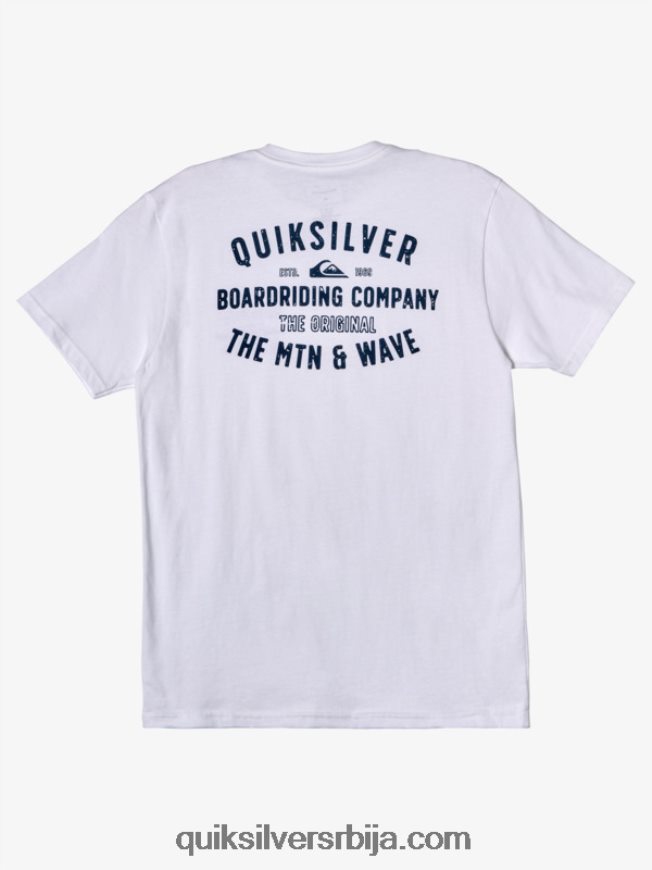 мушкарци Quiksilver кс сурф лоцкуп мајица бео Z824VN962