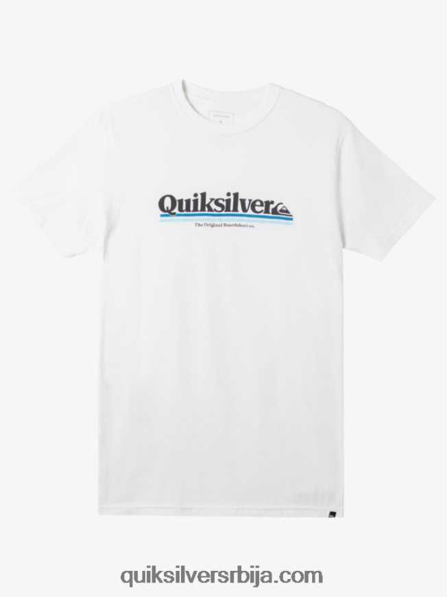 мушкарци Quiksilver мајица између редова бео Z824VN978