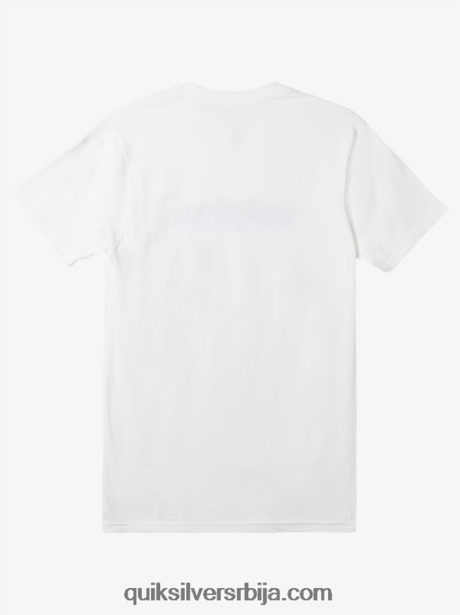 мушкарци Quiksilver мајица између редова бео Z824VN978