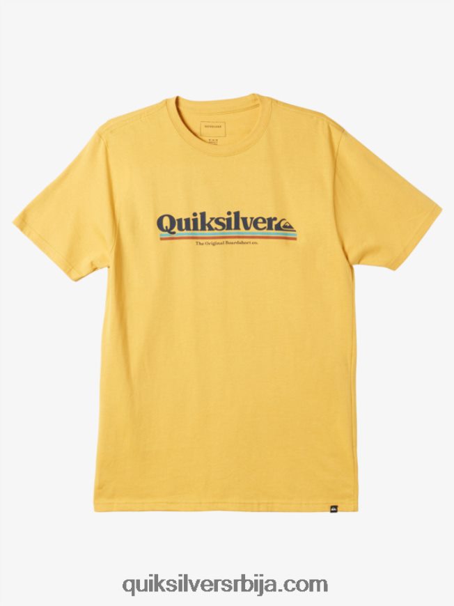 мушкарци Quiksilver мајица између редова сјајно злато Z824VN979