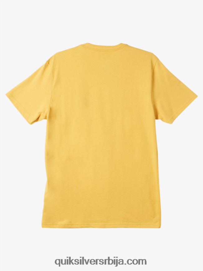 мушкарци Quiksilver мајица између редова сјајно злато Z824VN979