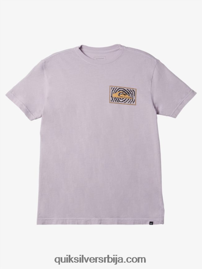 мушкарци Quiksilver мајица са логотипом Фортунед пастелно лила Z824VN982