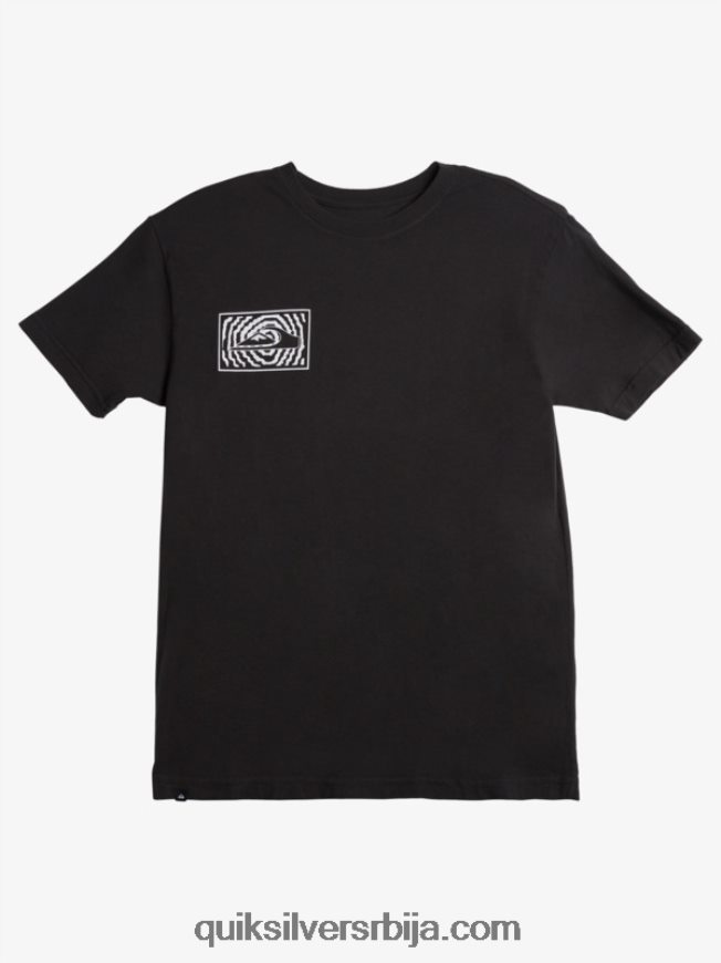 мушкарци Quiksilver мајица са логотипом Фортунед црн Z824VN983