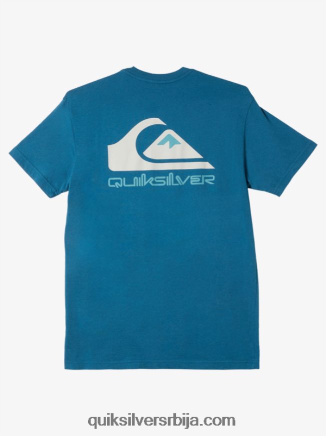мушкарци Quiksilver омни лого мајица мароканско плаво Z824VN985