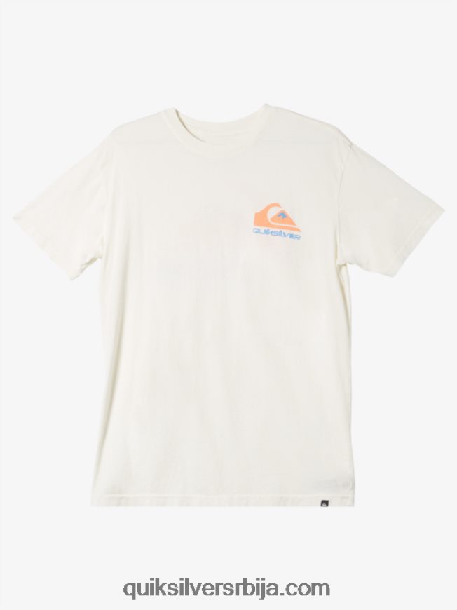 мушкарци Quiksilver омни лого мајица старинско бело Z824VN986