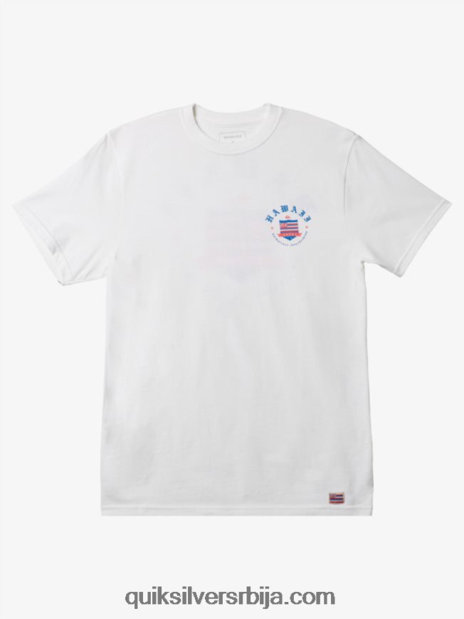 мушкарци Quiksilver Хаваии краљевска мајица бео Z824VN997