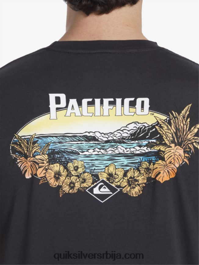 мушкарци Quiksilver x Pacifico мајица са сликовитим вибрацијама тармац Z824VN10
