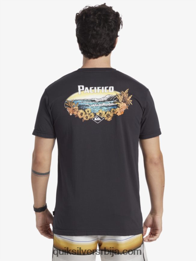 мушкарци Quiksilver x Pacifico мајица са сликовитим вибрацијама тармац Z824VN10