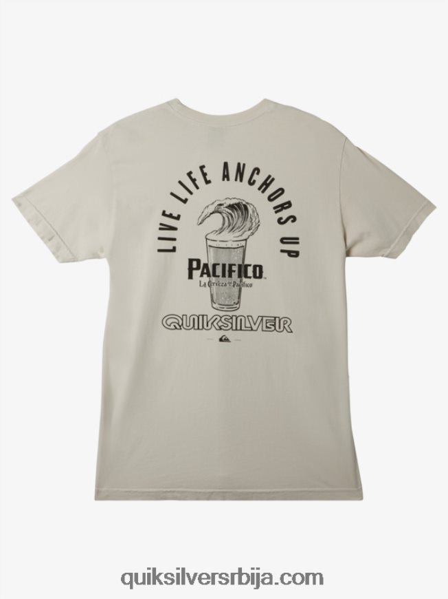 мушкарци Quiksilver x Pacifico не бори се са мајицом од пене камен Z824VN11