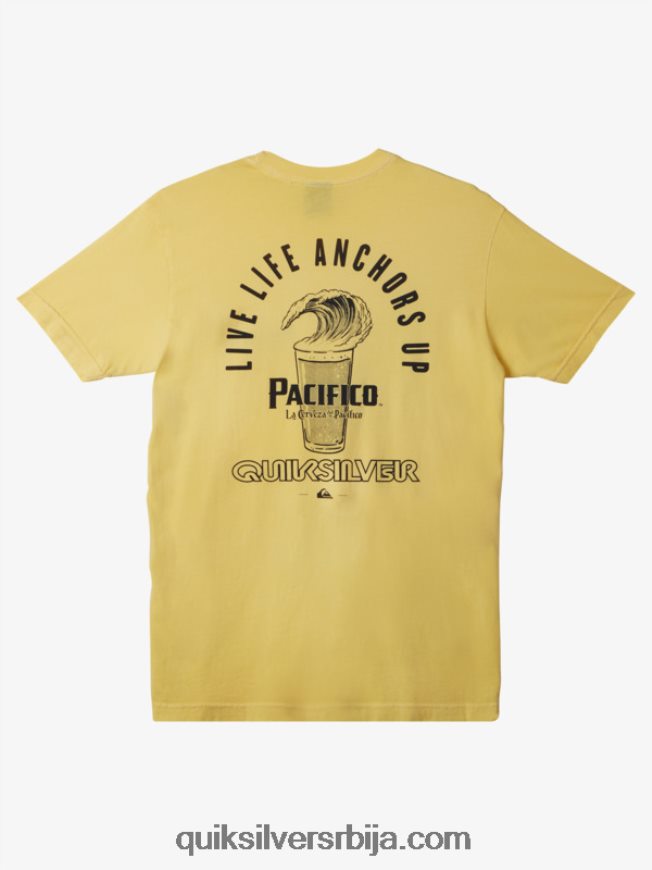 мушкарци Quiksilver x Pacifico не бори се са мајицом од пене злато Z824VN12