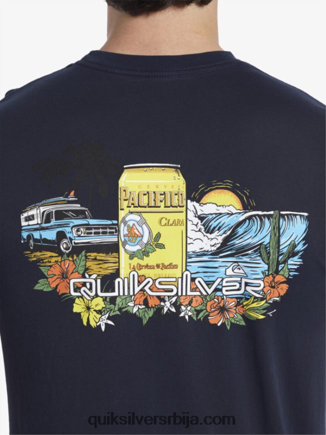 мушкарци Quiksilver x Pacifico лоцкуп мајица морнарски сако Z824VN1