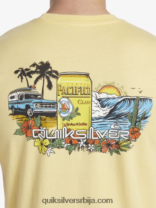 мушкарци Quiksilver x Pacifico лоцкуп мајица злато Z824VN2
