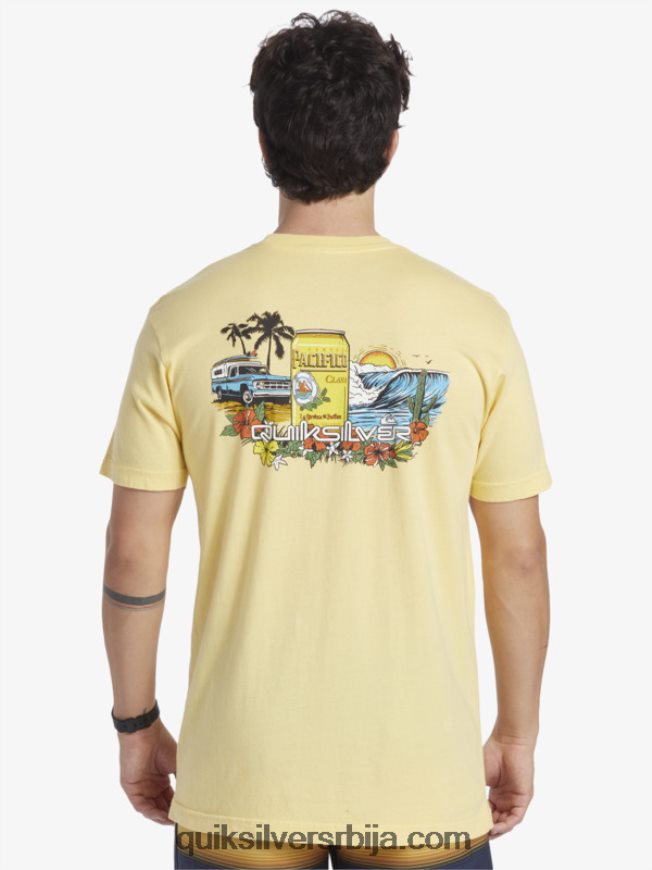 мушкарци Quiksilver x Pacifico лоцкуп мајица злато Z824VN2