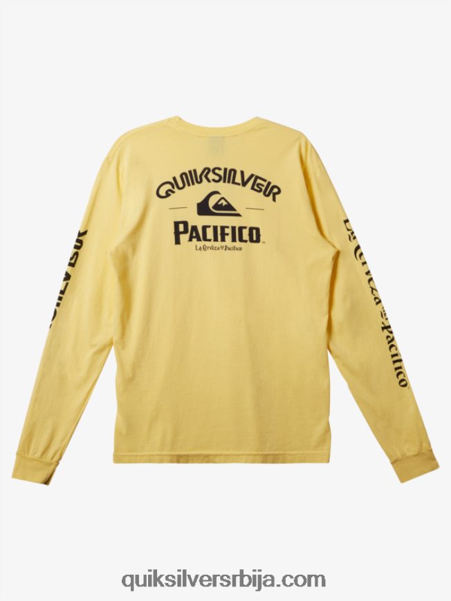 мушкарци Quiksilver x Pacifico стрејт мајица дугих рукава злато Z824VN5