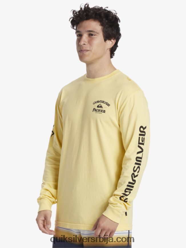 мушкарци Quiksilver x Pacifico стрејт мајица дугих рукава злато Z824VN5