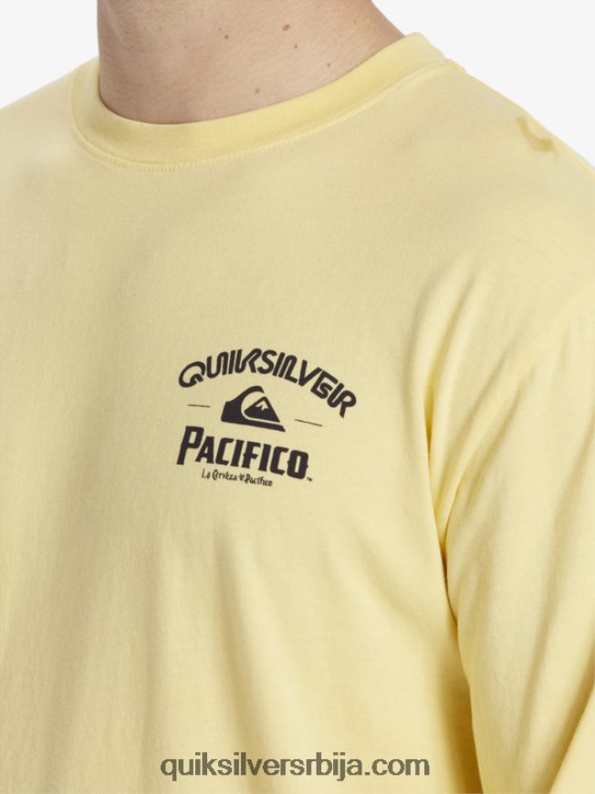 мушкарци Quiksilver x Pacifico стрејт мајица дугих рукава злато Z824VN5