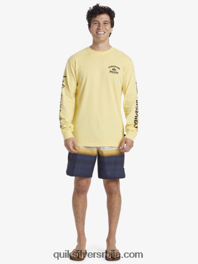 мушкарци Quiksilver x Pacifico стрејт мајица дугих рукава злато Z824VN5