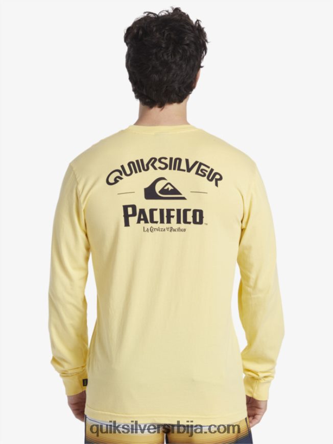 мушкарци Quiksilver x Pacifico стрејт мајица дугих рукава злато Z824VN5
