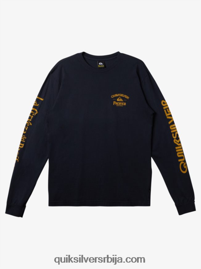 мушкарци Quiksilver x Pacifico стрејт мајица дугих рукава морнарски сако Z824VN6