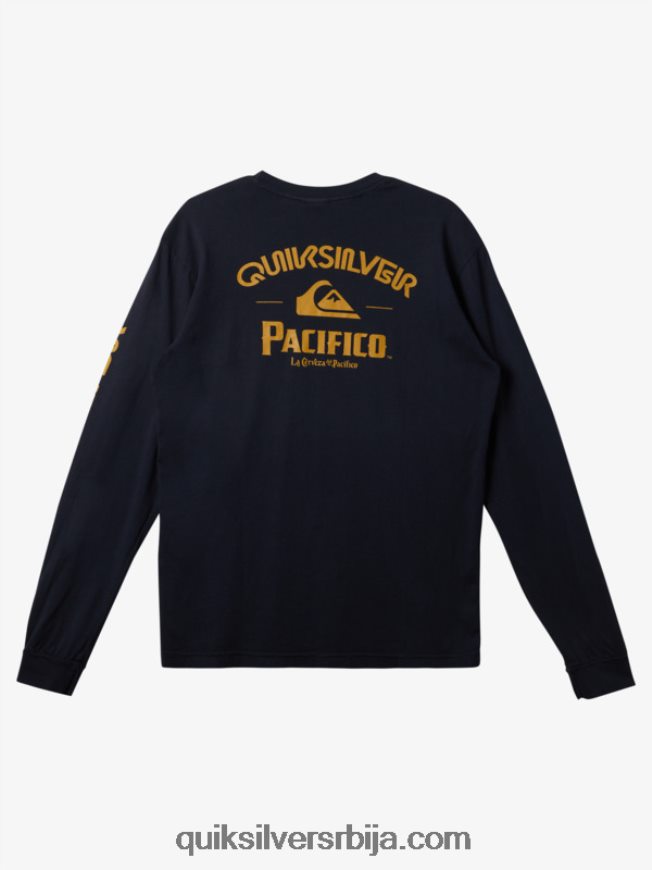 мушкарци Quiksilver x Pacifico стрејт мајица дугих рукава морнарски сако Z824VN6