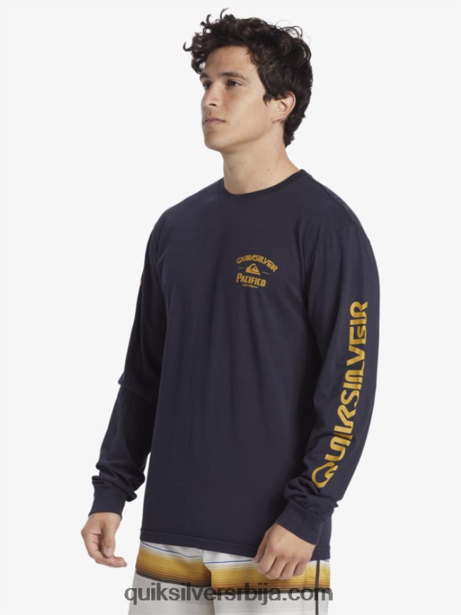 мушкарци Quiksilver x Pacifico стрејт мајица дугих рукава морнарски сако Z824VN6